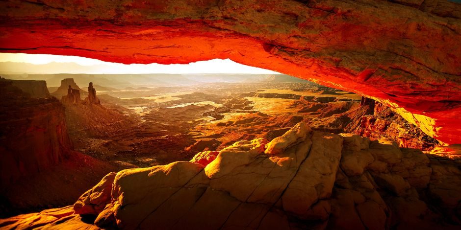 Moab rock climbing
